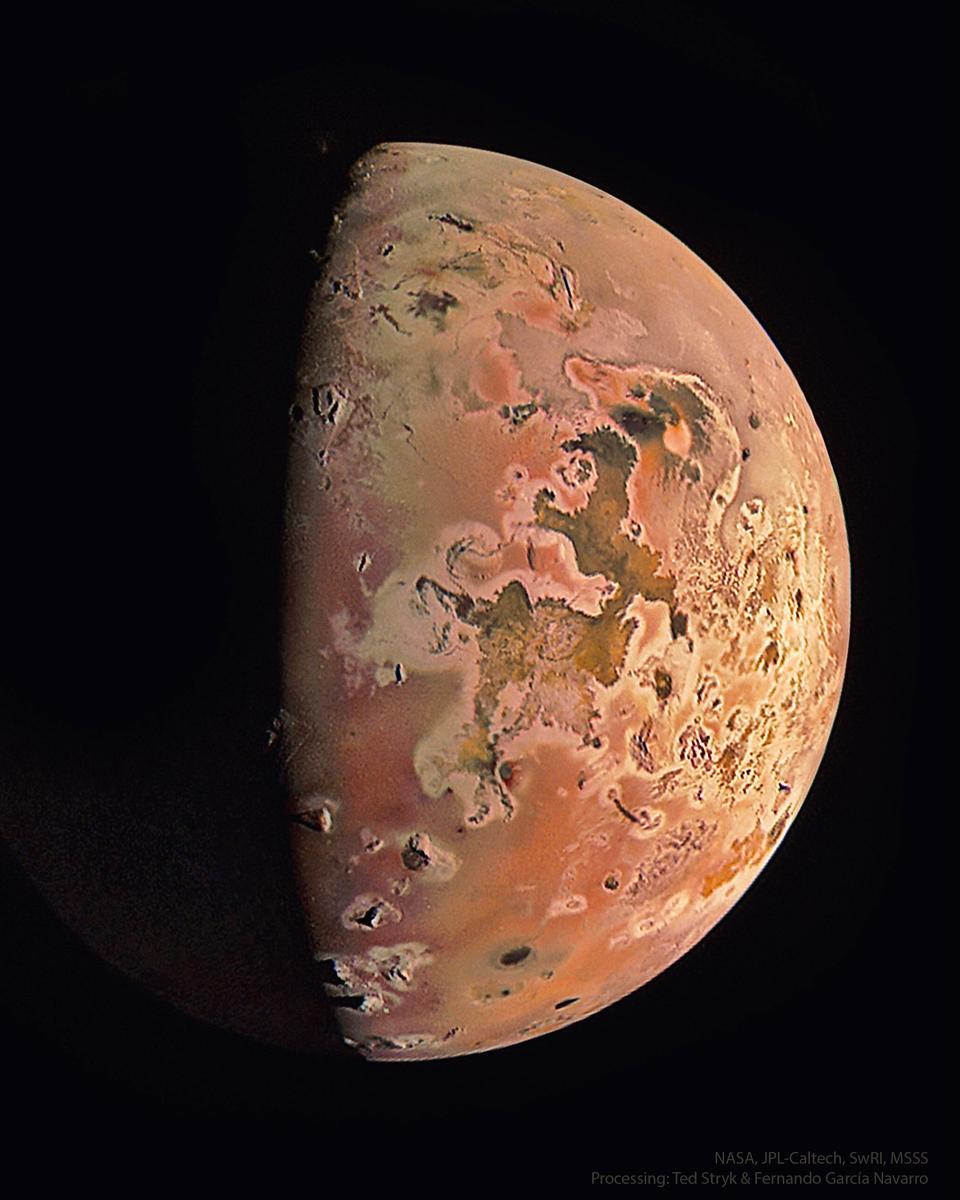 Moon Io from Spacecraft Juno
