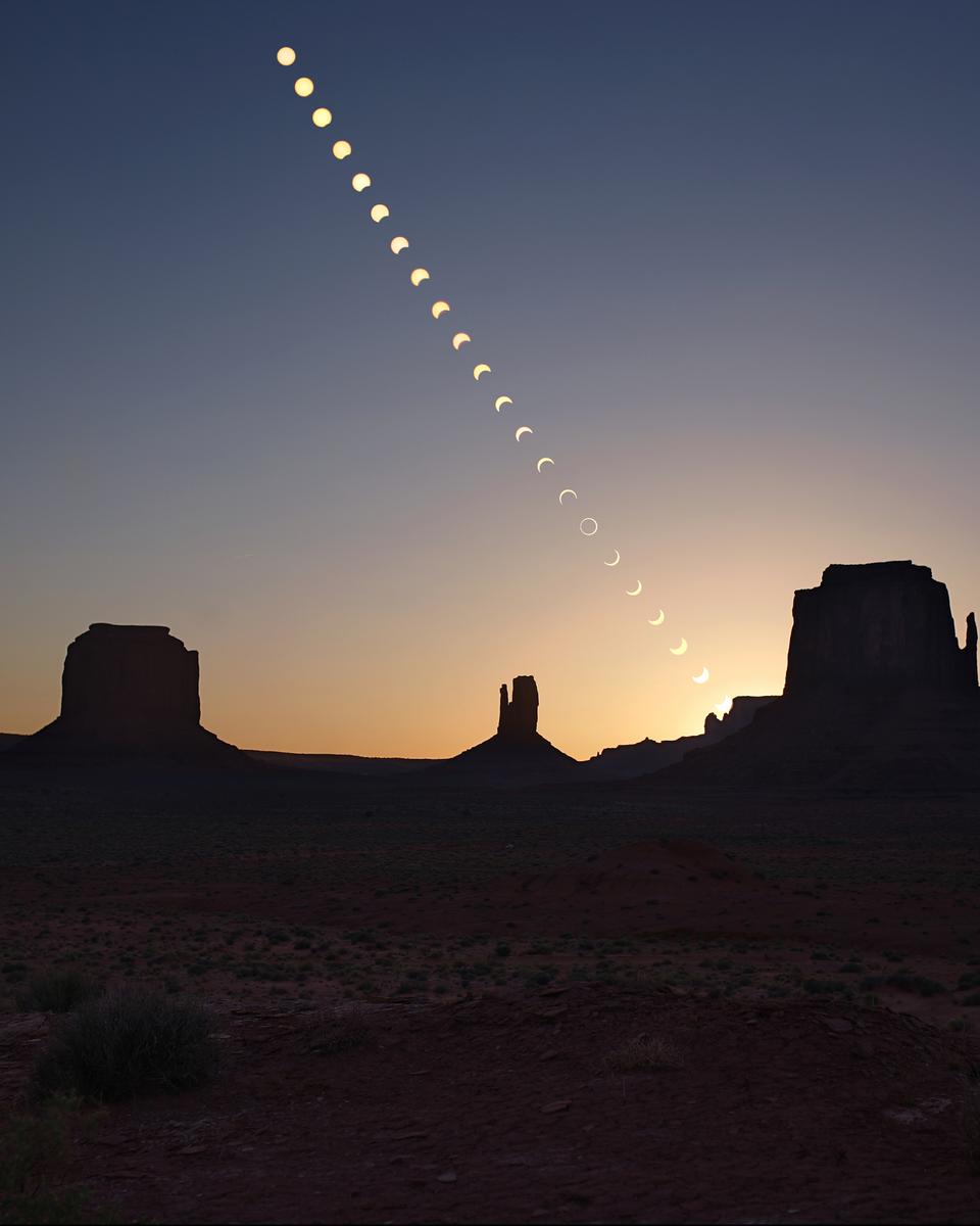 Ring of Fire over Monument Valley