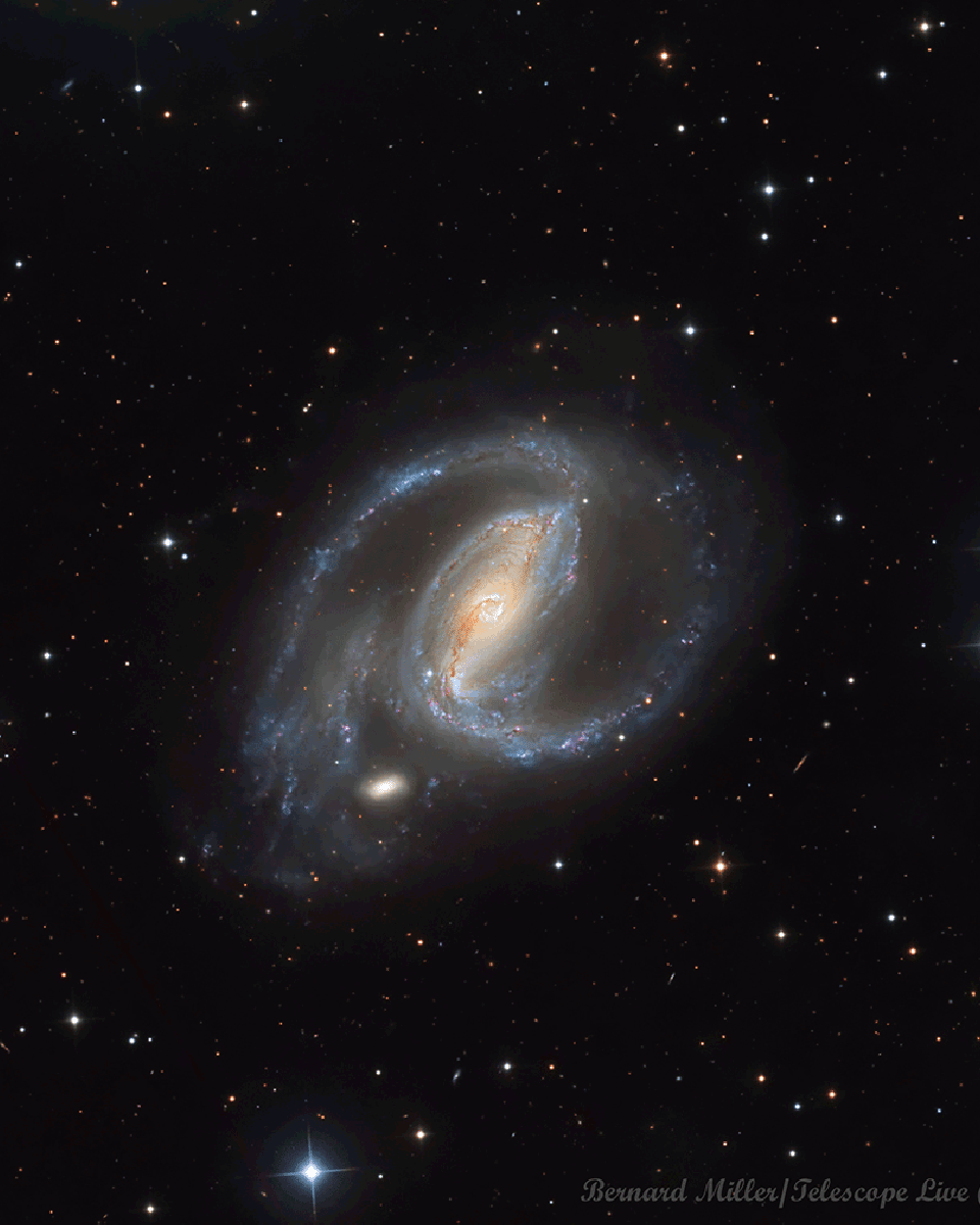 NGC 1097: Spiral Galaxy with Supernova