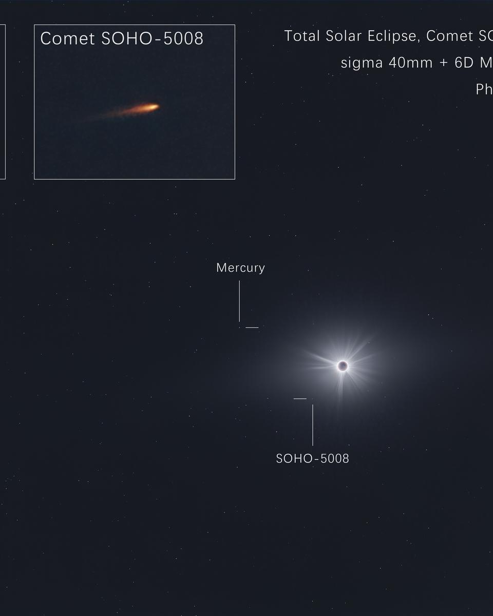 Total Eclipse and Comets