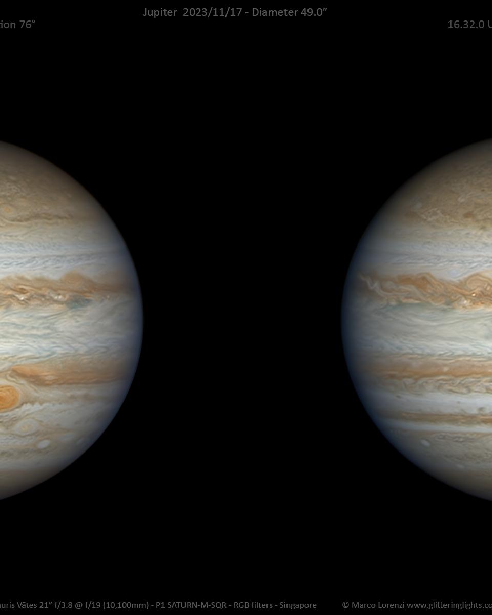 Stereo Jupiter near Opposition