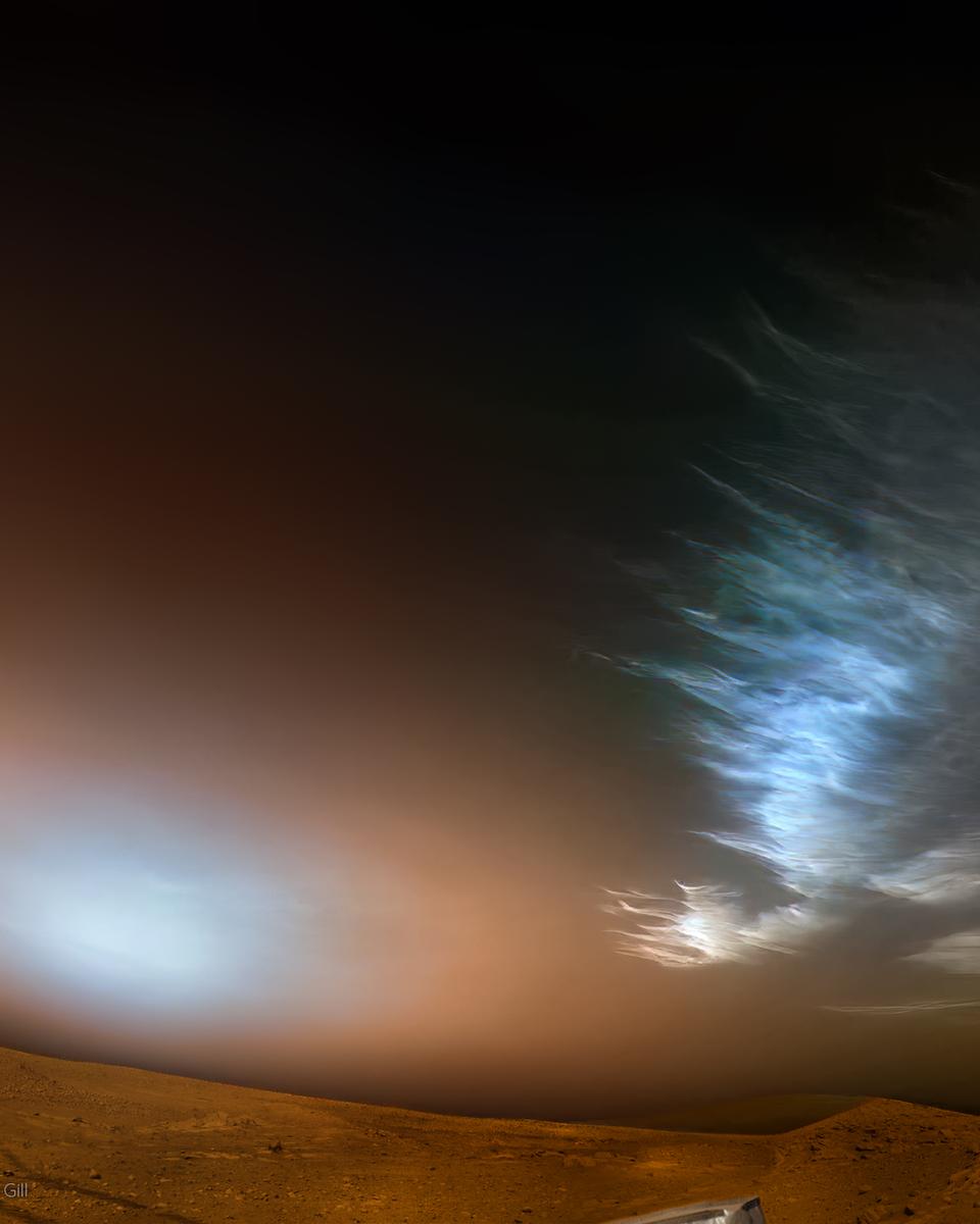 Ice Clouds over a Red Planet