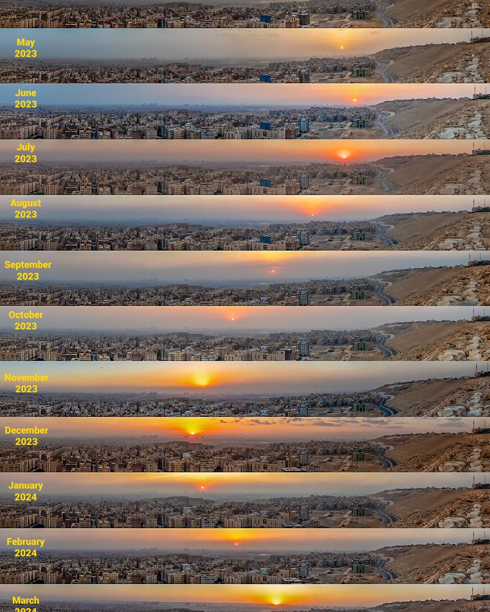 A Year in Sunsets