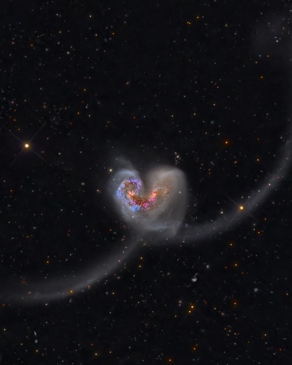 The Heart Shaped Antennae Galaxies
