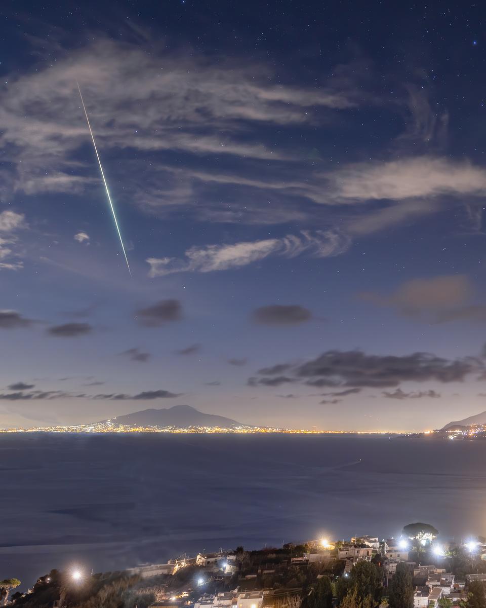 Meteor over the Bay of Naples