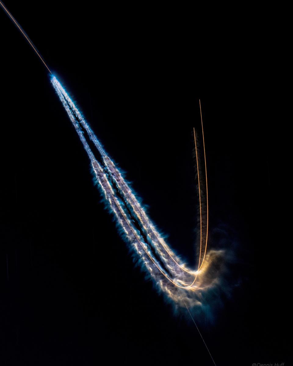 Falcon Heavy Boostback Burn