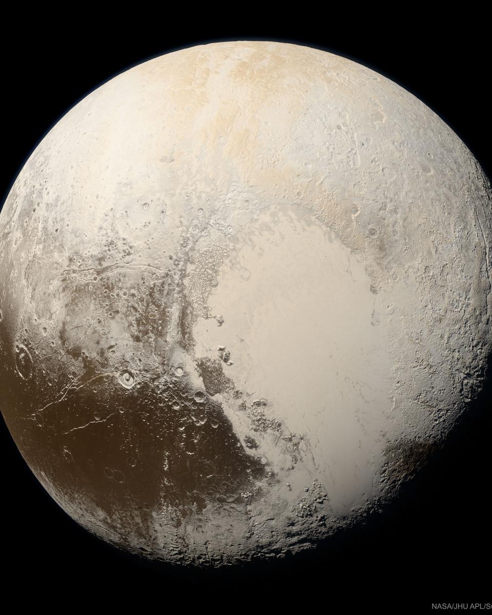 Pluto in True Color