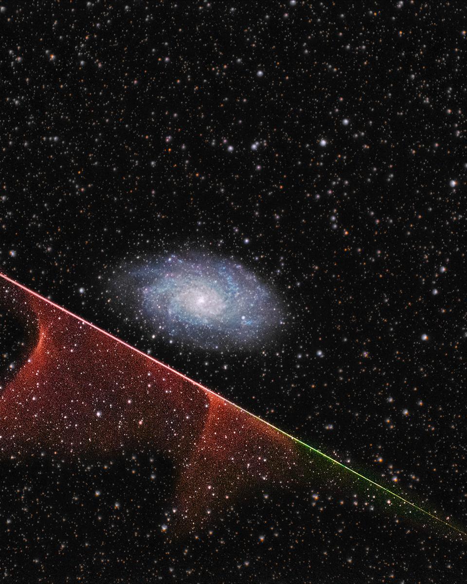 Meteor Misses Galaxy