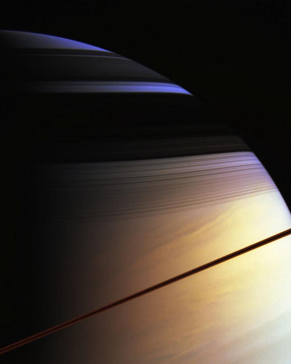 The Colors of Saturn from Cassini