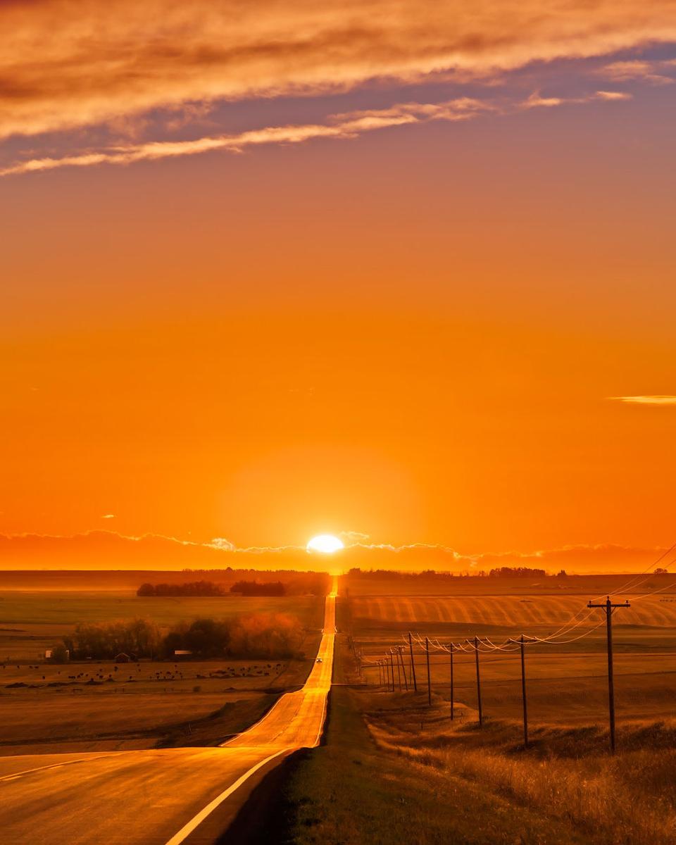 A Picturesque Equinox Sunset