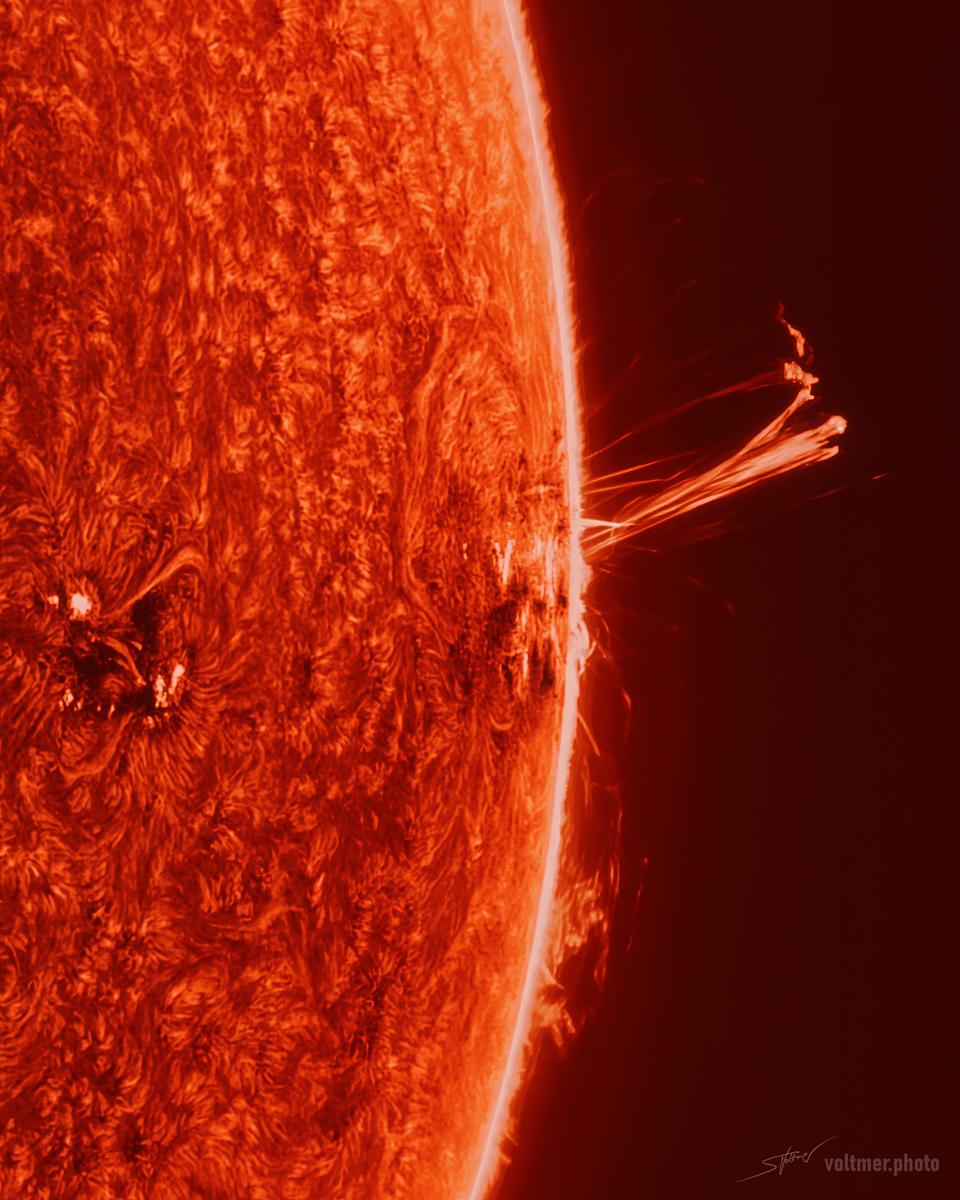 AR 3664 at the Sun's Edge