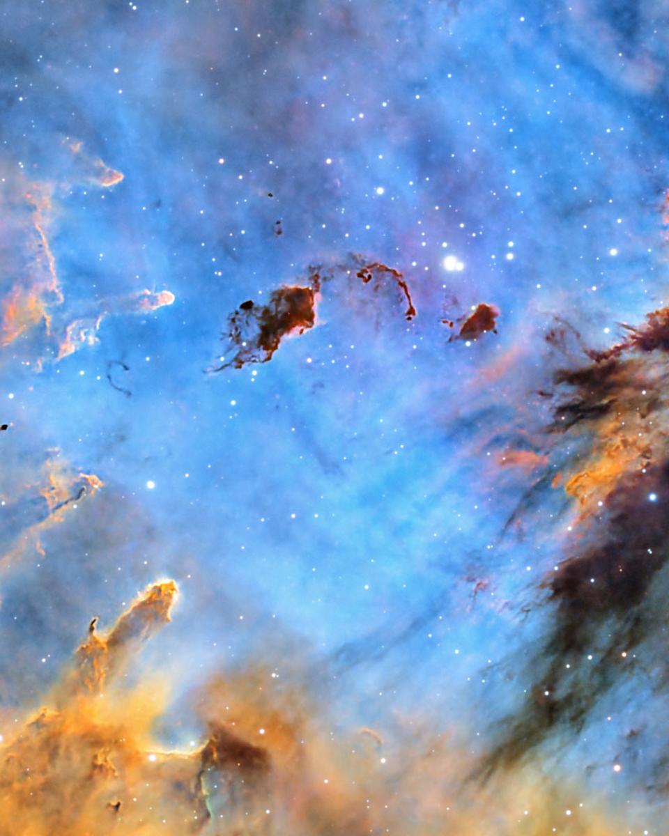 Stars and Dust in the Pacman Nebula