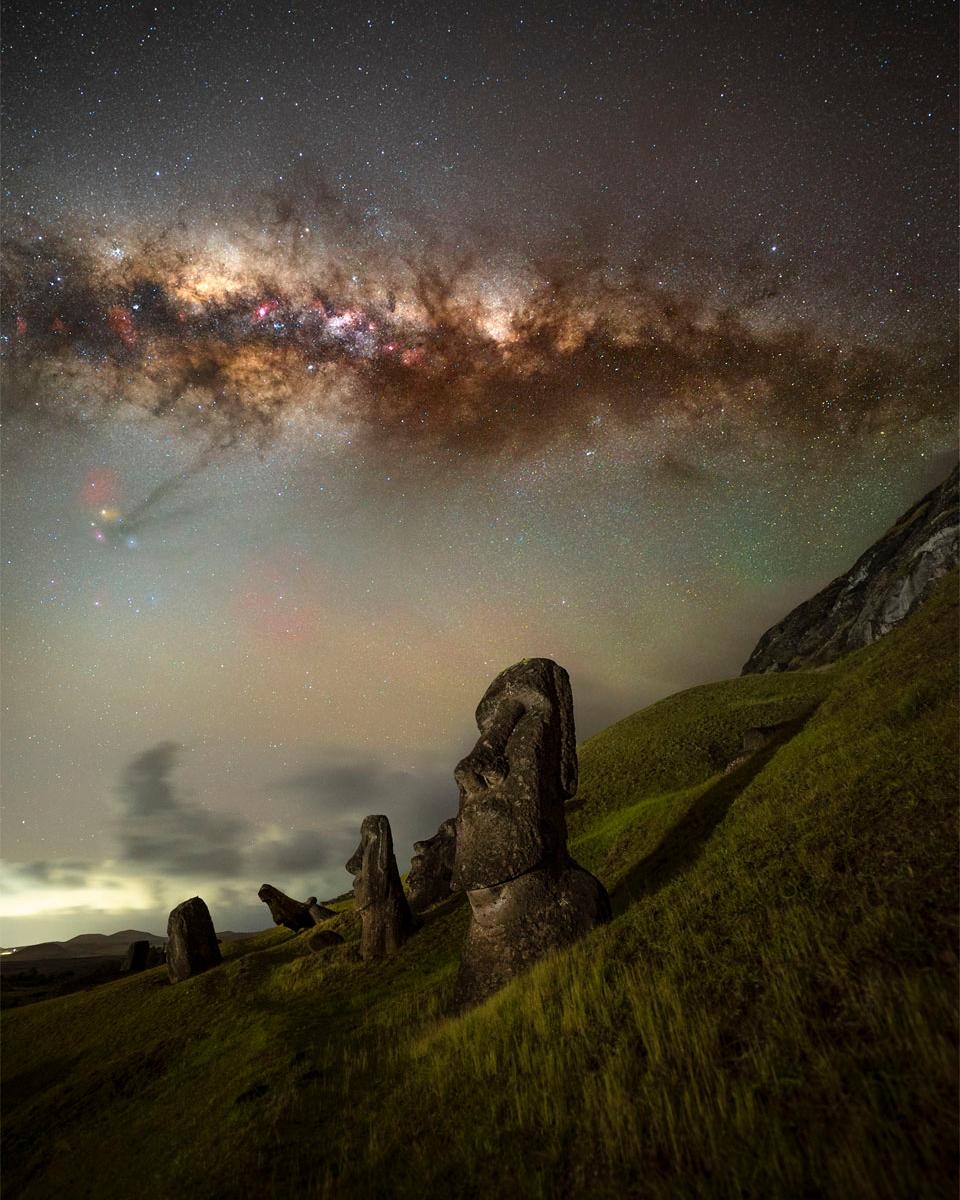 Milky Way over Easter Island