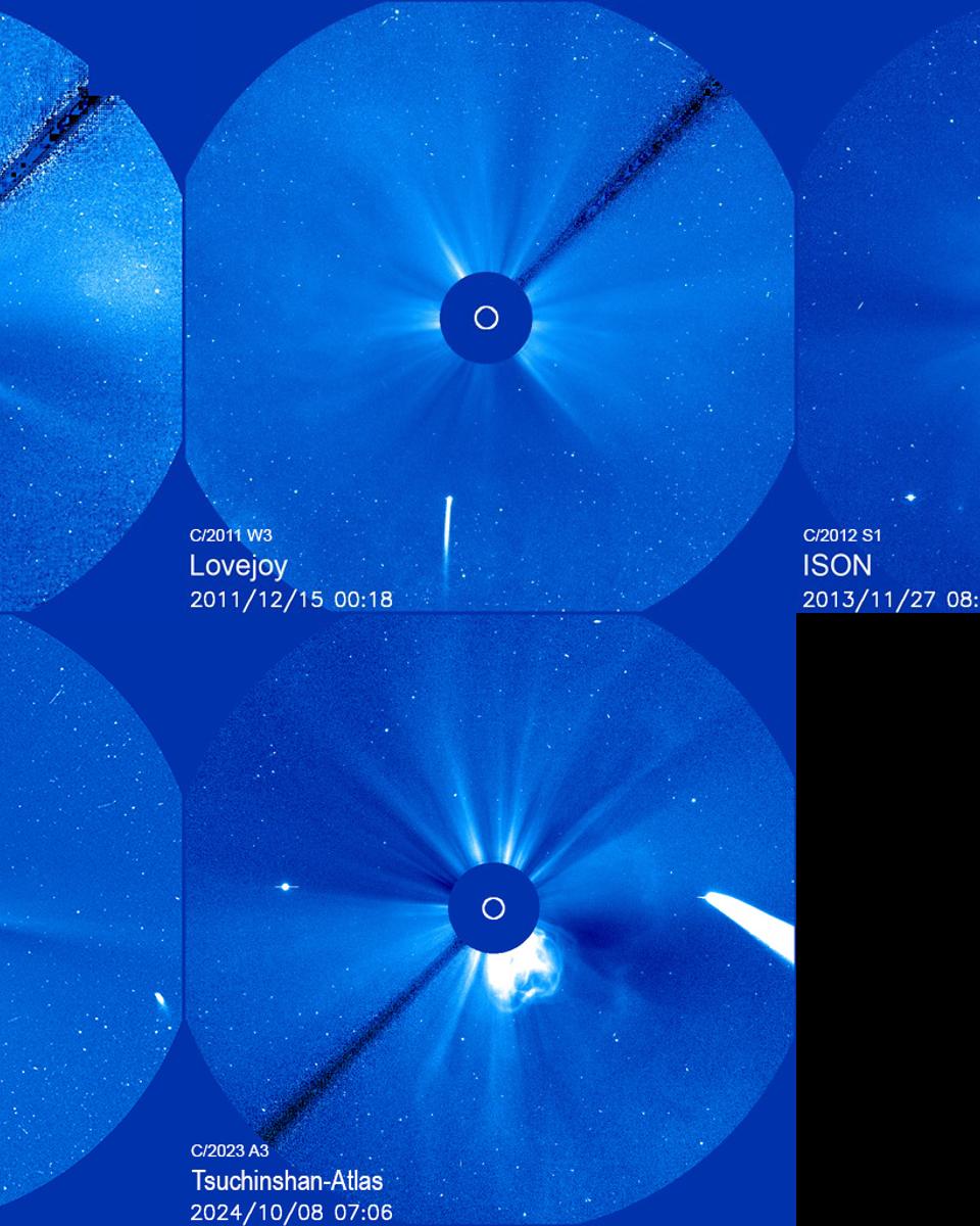 Five Bright Comets from SOHO