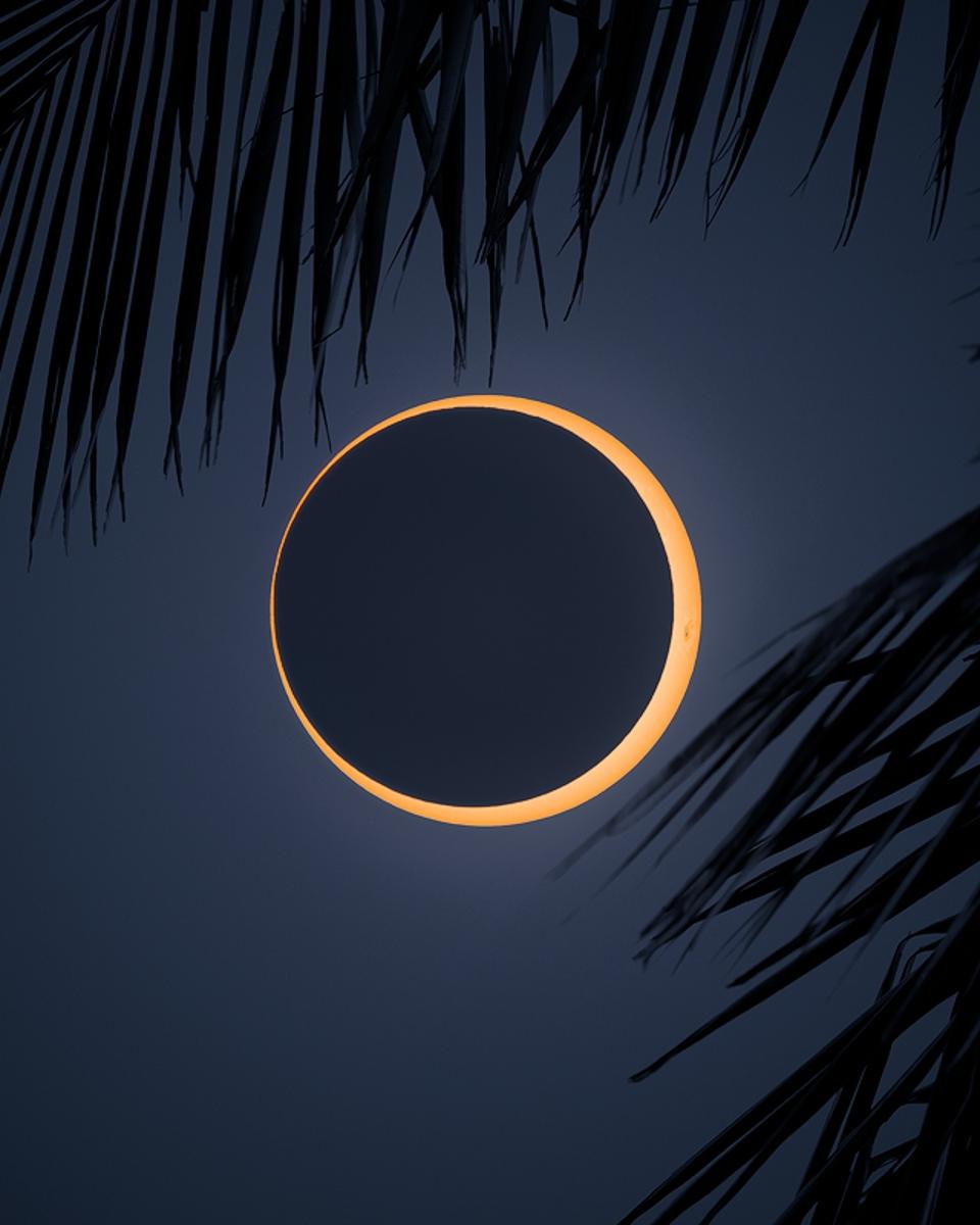 Ring of Fire over Easter Island