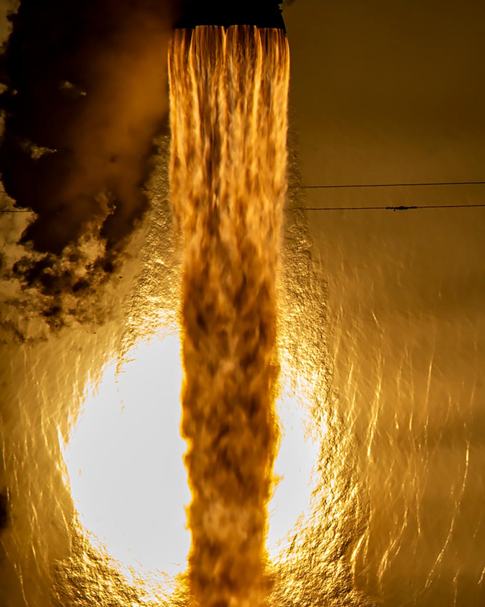 Rocket Eclipse at Sunset