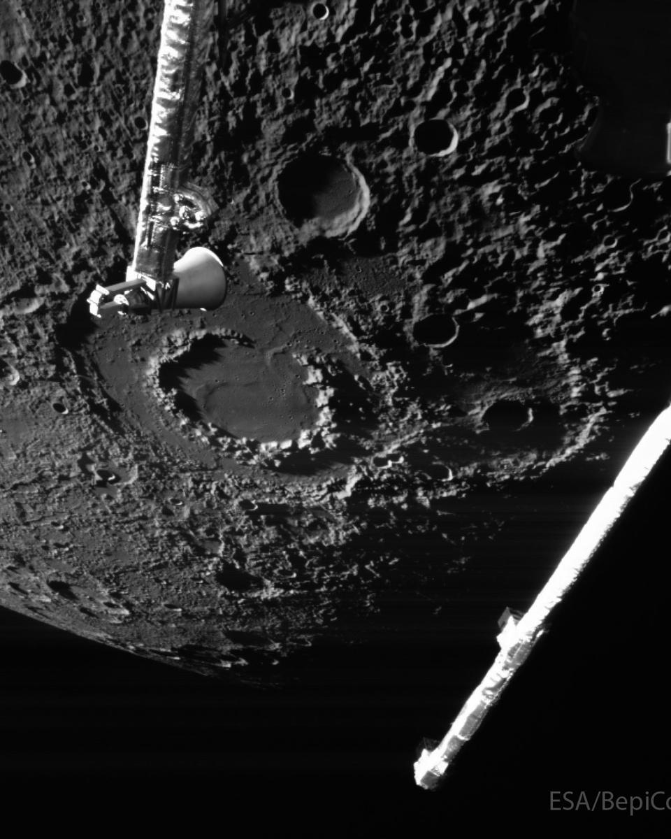 Mercury's Vivaldi Crater from BepiColombo