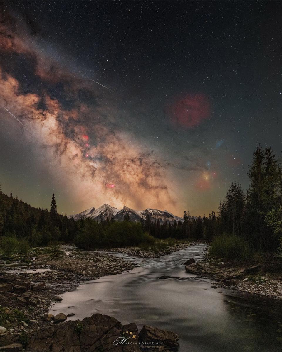 A Night Sky over the Tatra Mountains