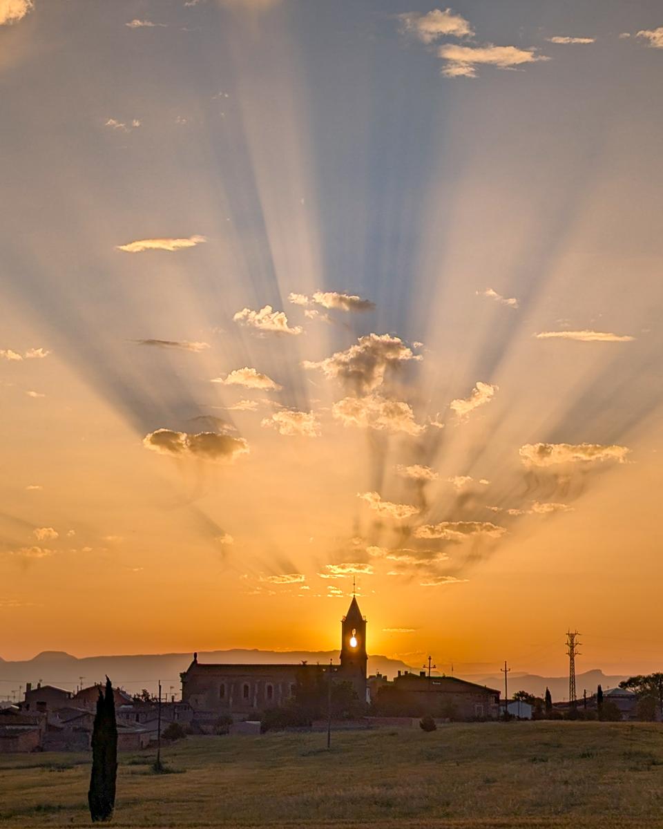 Sunrise Shadows in the Sky