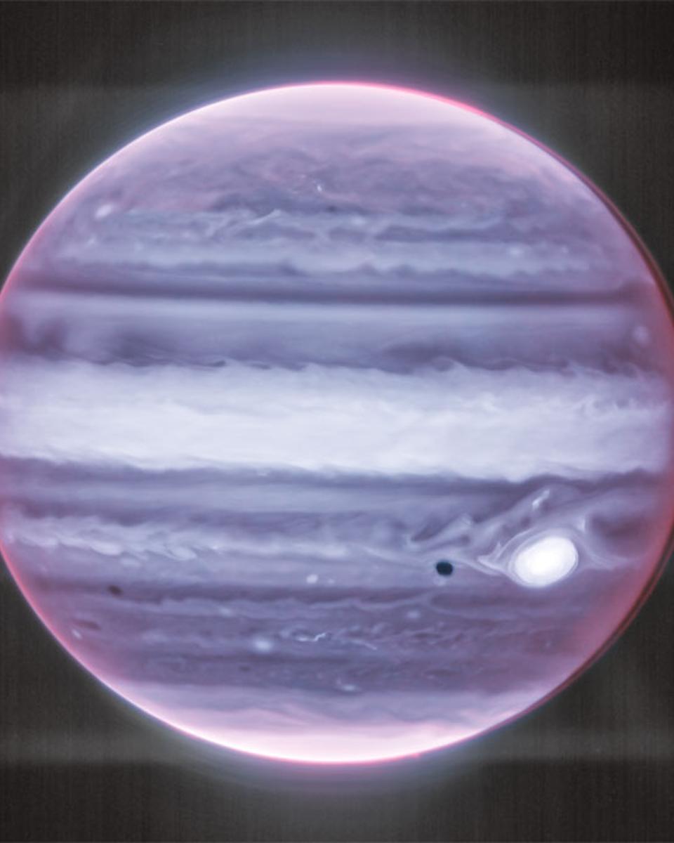 Jupiter and Ring in Infrared from Webb