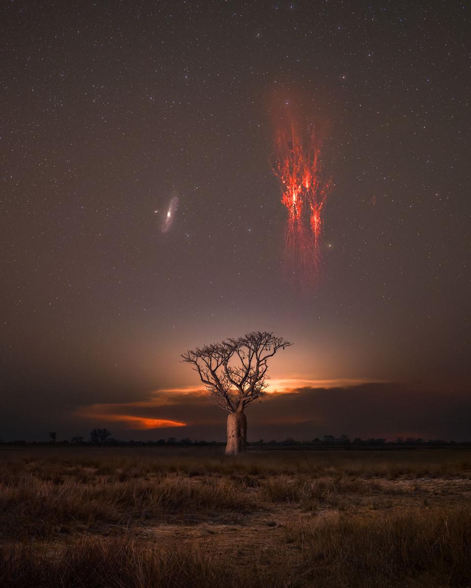 Andromeda and Sprites over Australia