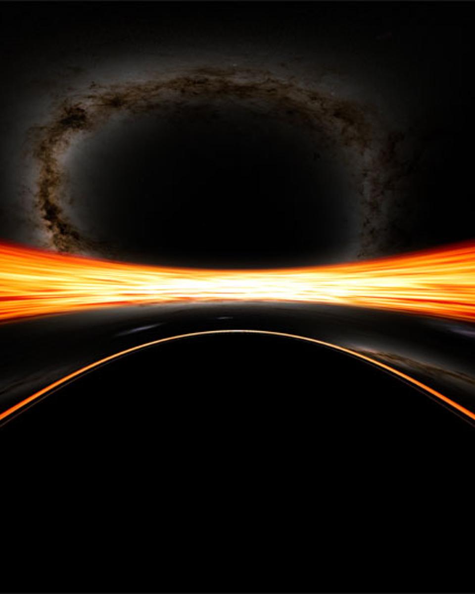 Visualization: Near a Black Hole and Disk