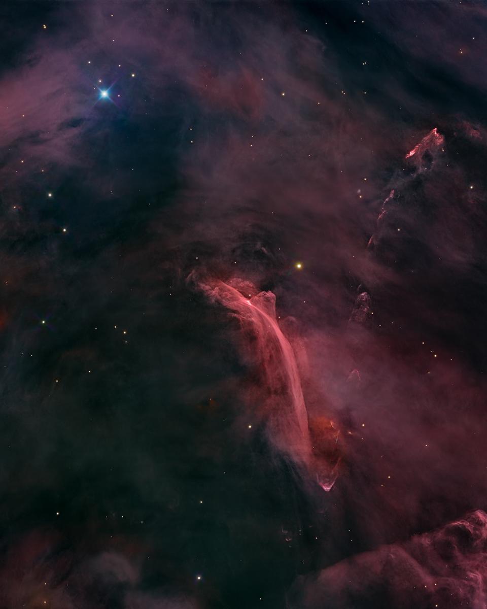 HH-222: The Waterfall Nebula