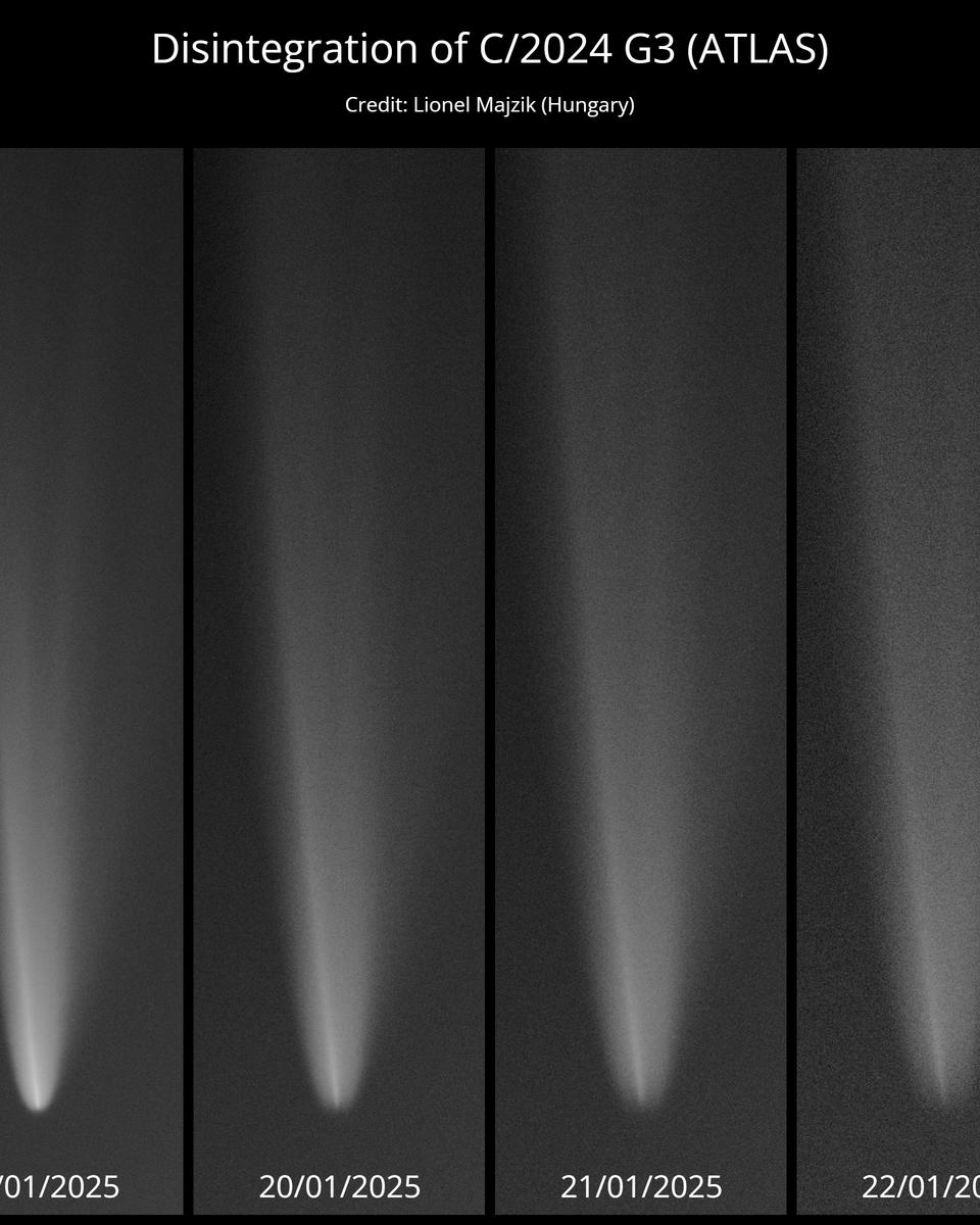 Comet G3 ATLAS Disintegrates