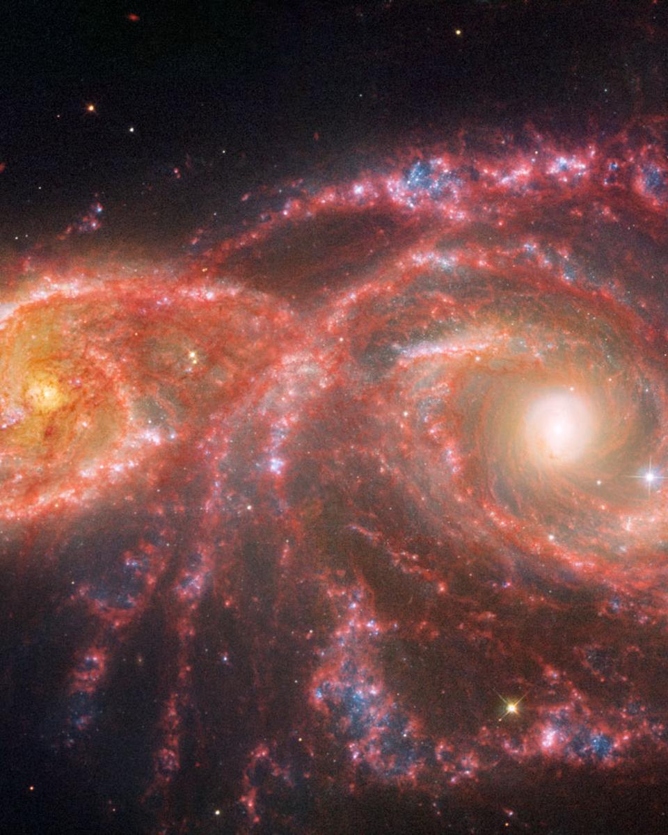 Colliding Spiral Galaxies from Webb and Hubble