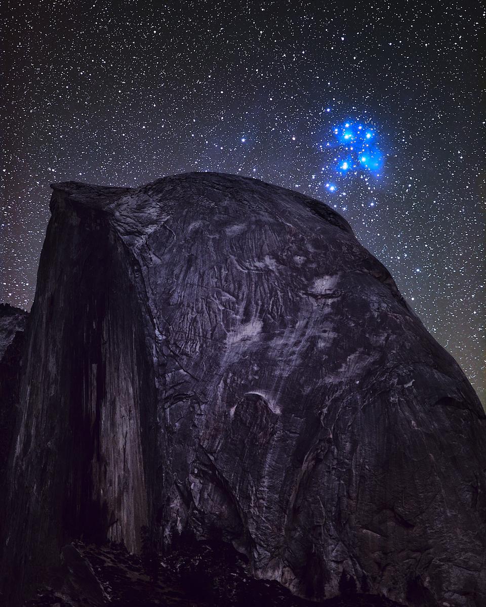 Pleiades over Half Dome