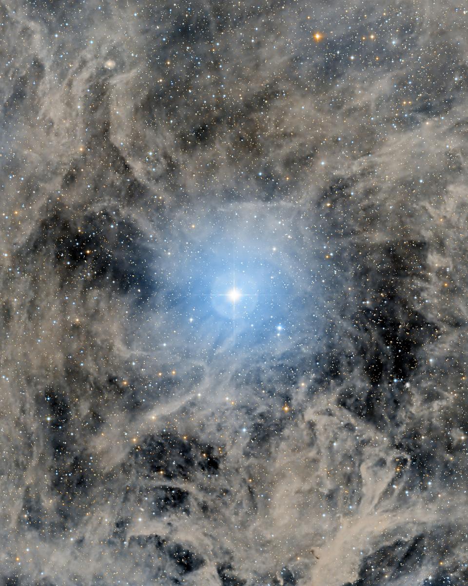 North Star: Polaris and Surrounding Dust