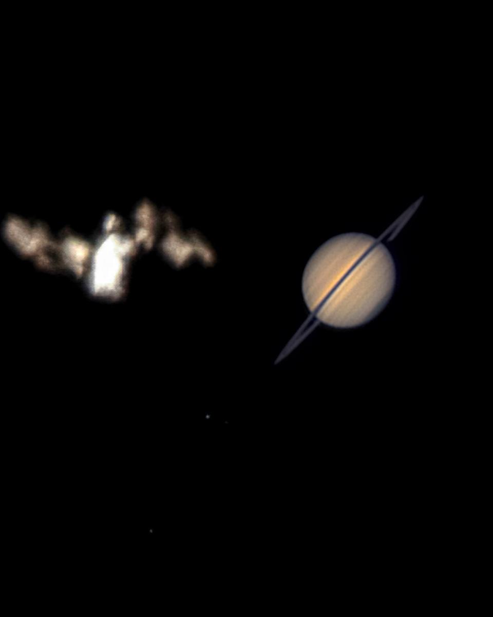 ISS Meets Saturn