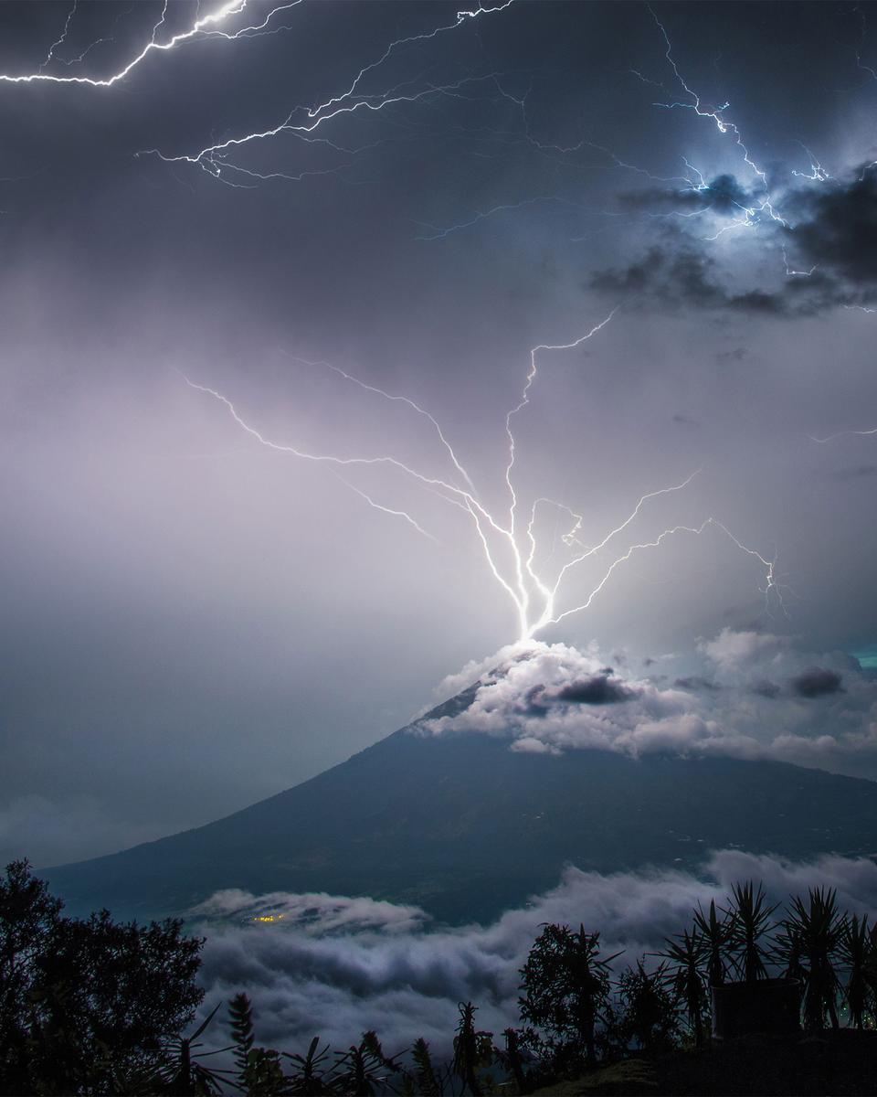 Lightning over the Volcano of Water