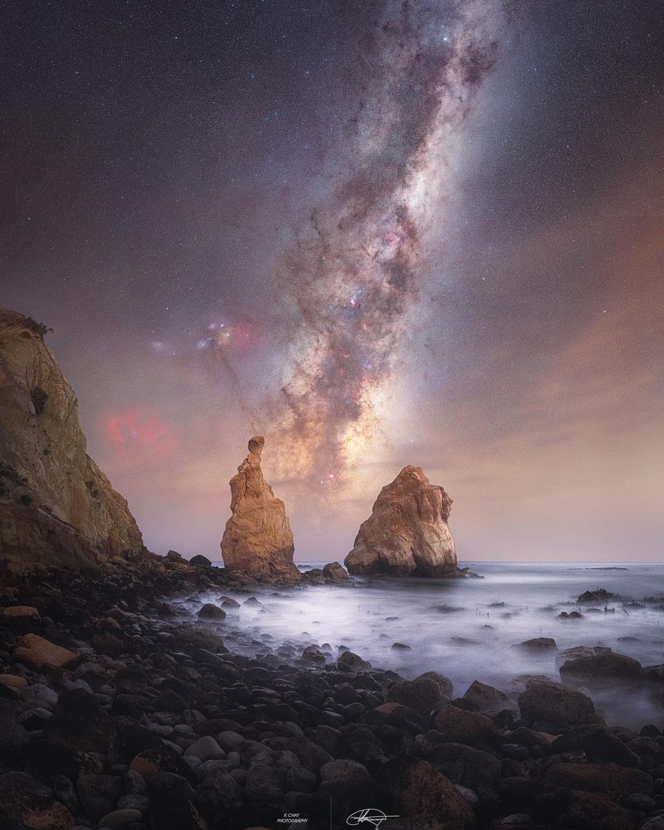 Milky Way Through Otago Spires