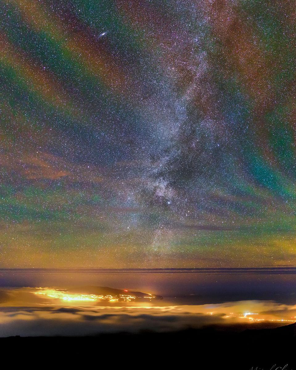 Rainbow Airglow over the Azores