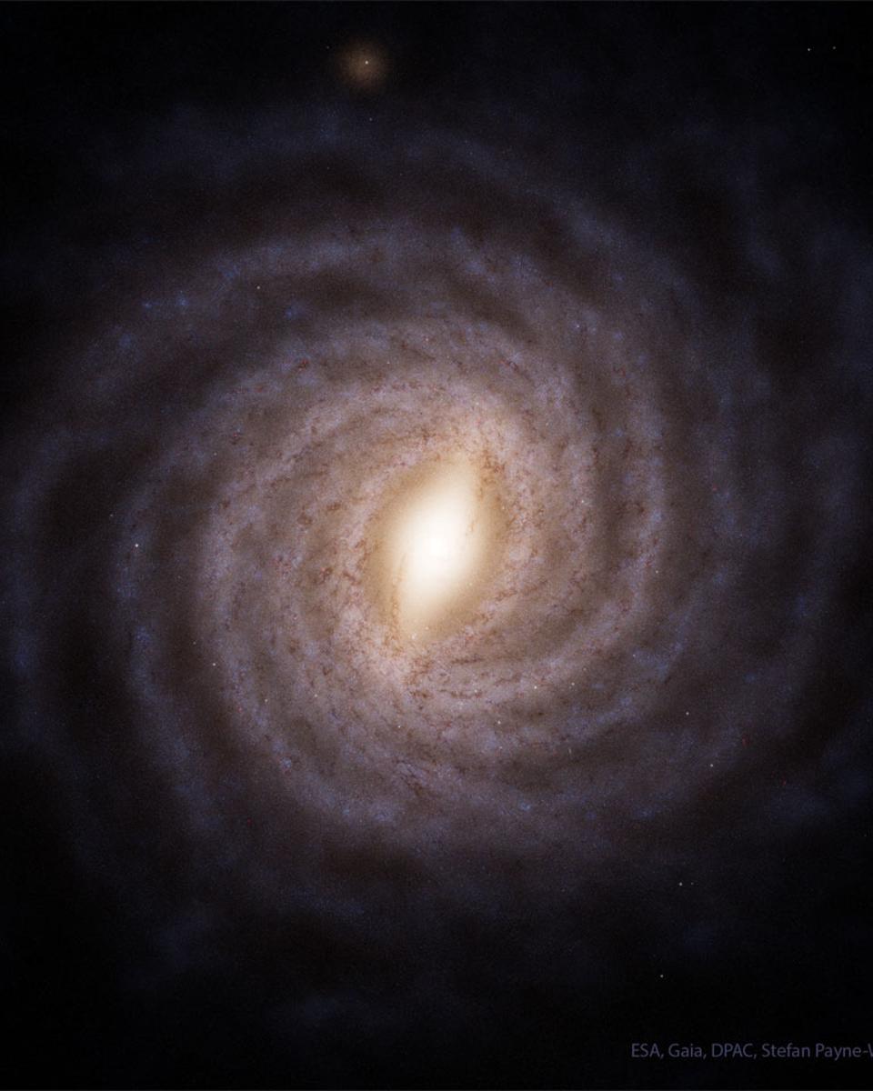 Gaia Reconstructs a Top View of our Galaxy