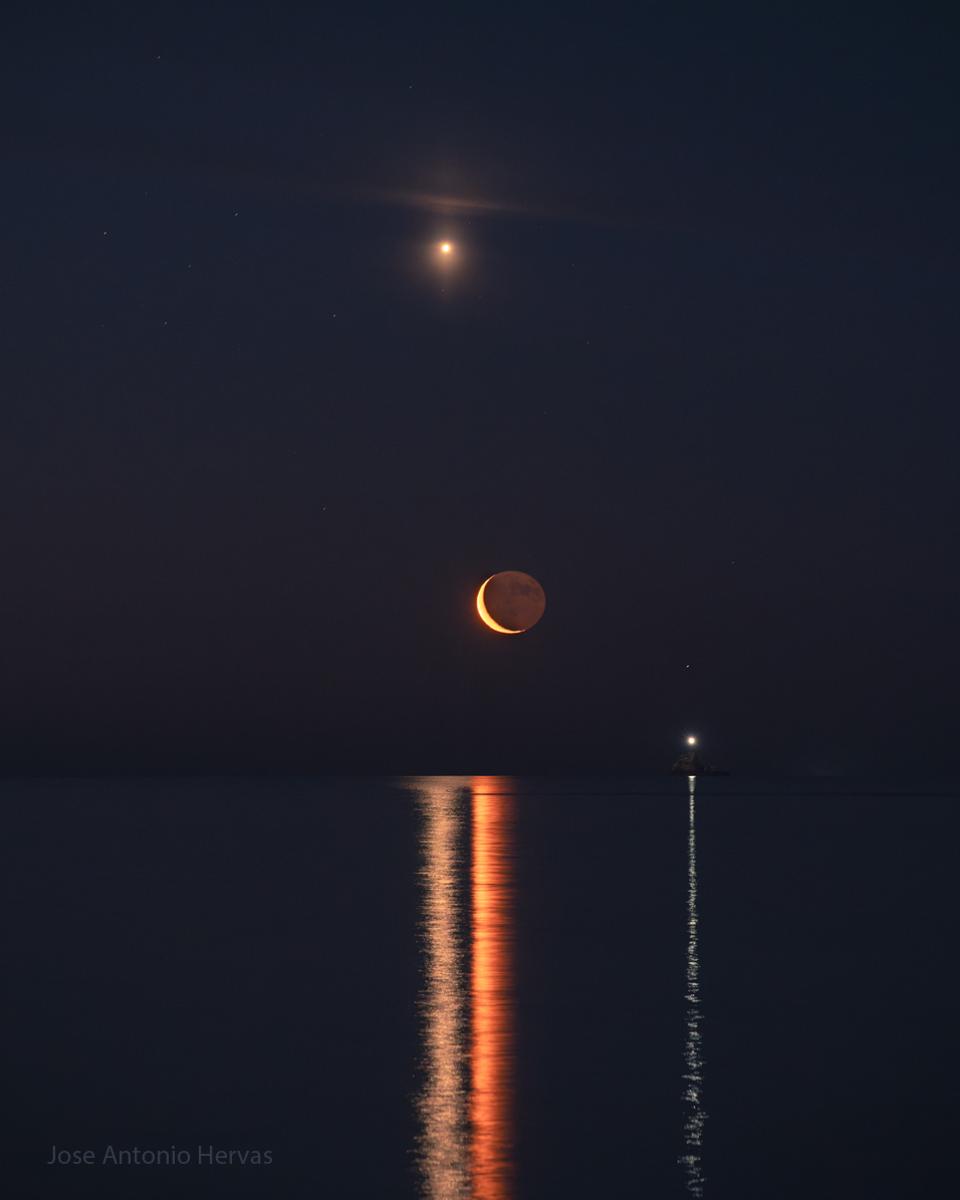 Planet Lines Across Water
