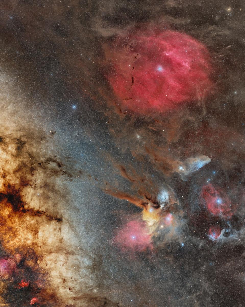 Zeta and Rho Ophiuchi with Milky Way