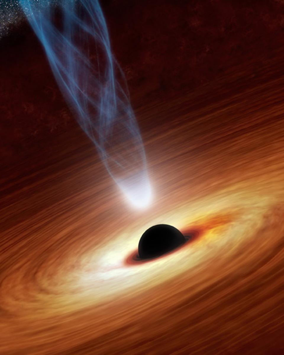 Spin up of a Supermassive Black Hole