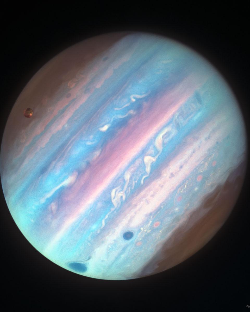 Jupiter in Ultraviolet from Hubble