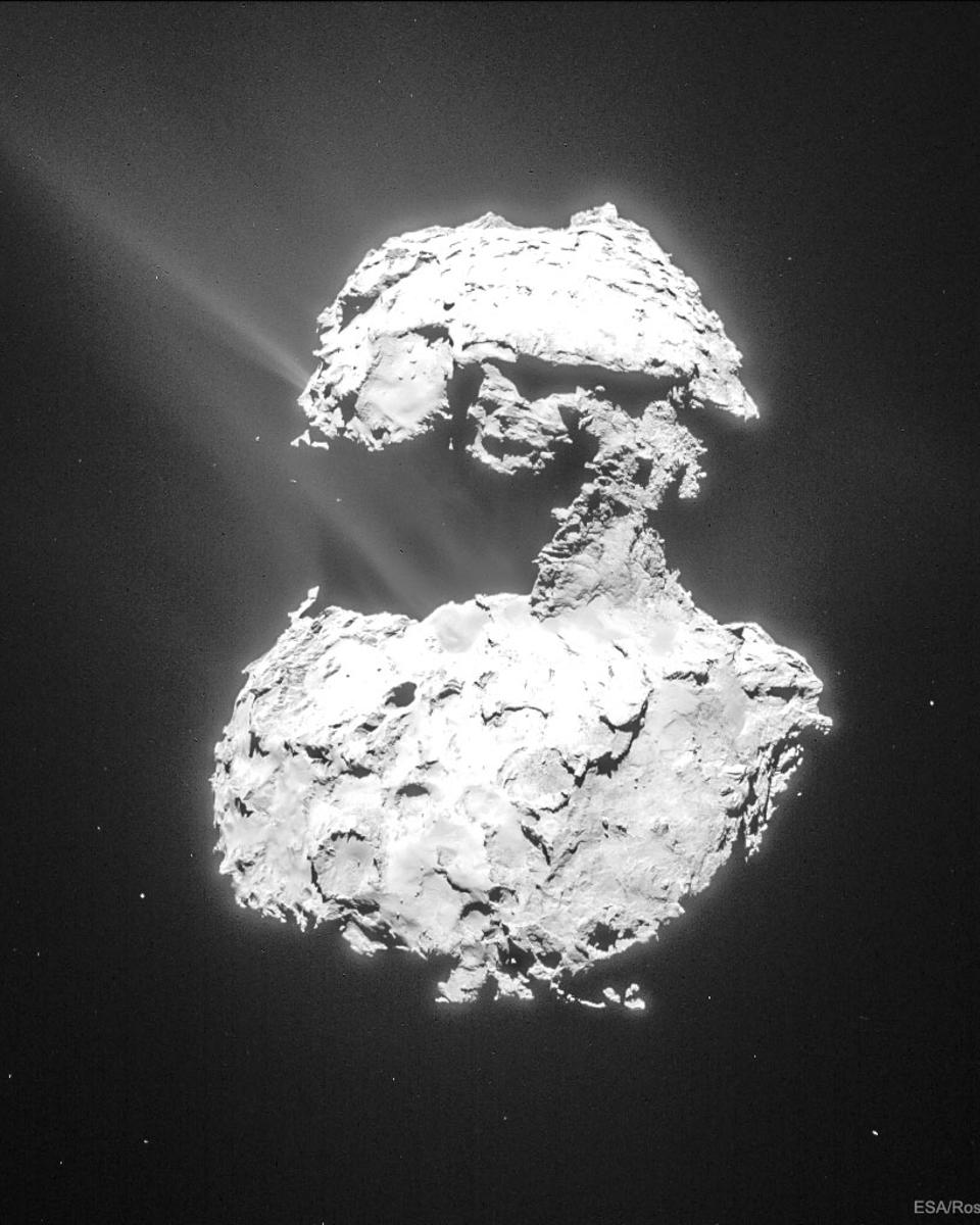 Comet Churyumov-Gerasimenko Creates Its Tails