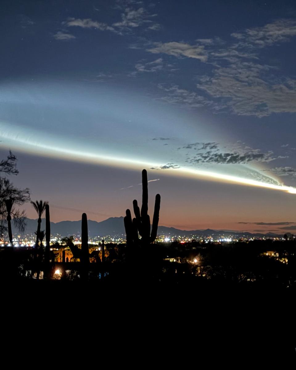 Rocket Launch Plume over Tucson