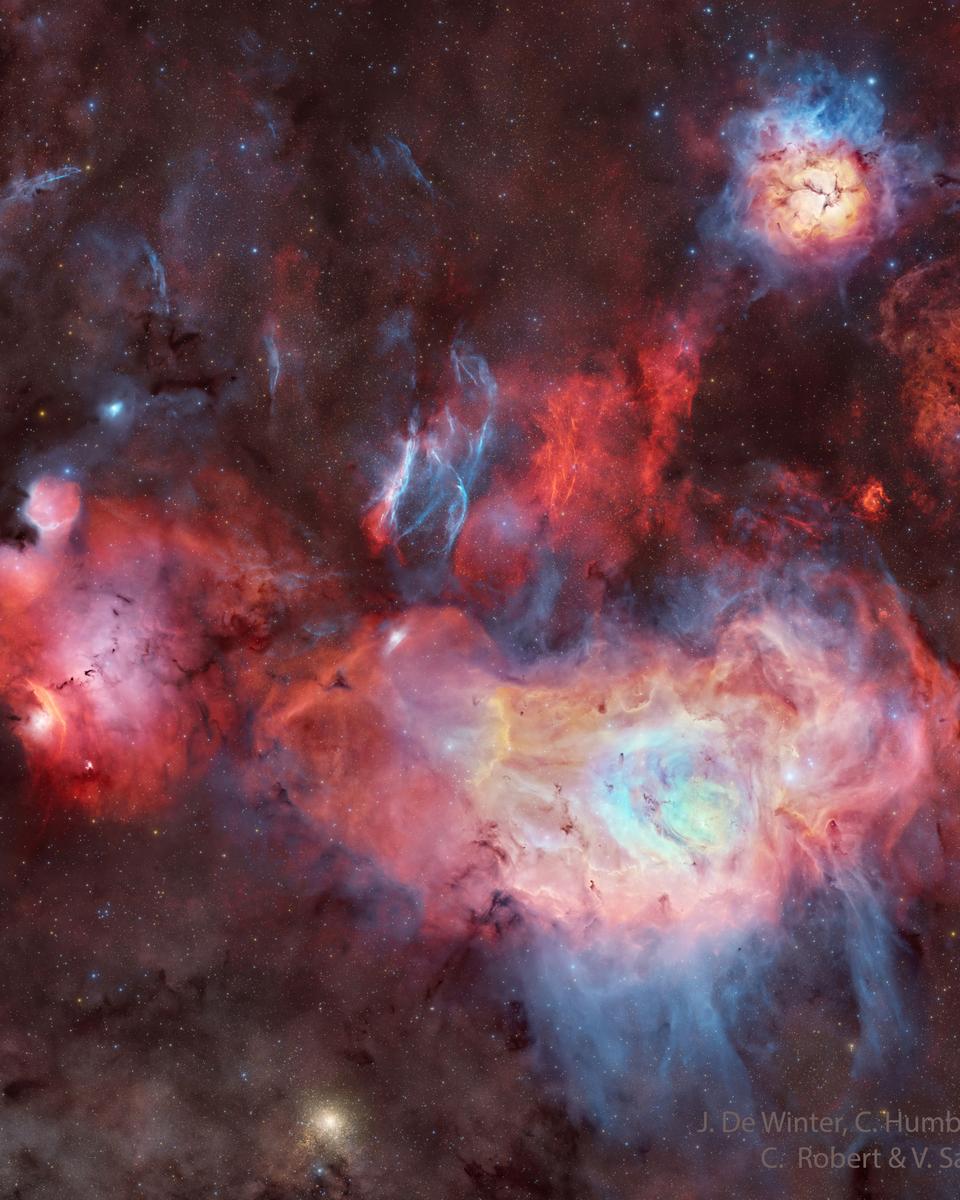 Nebulas and Clusters in Sagittarius