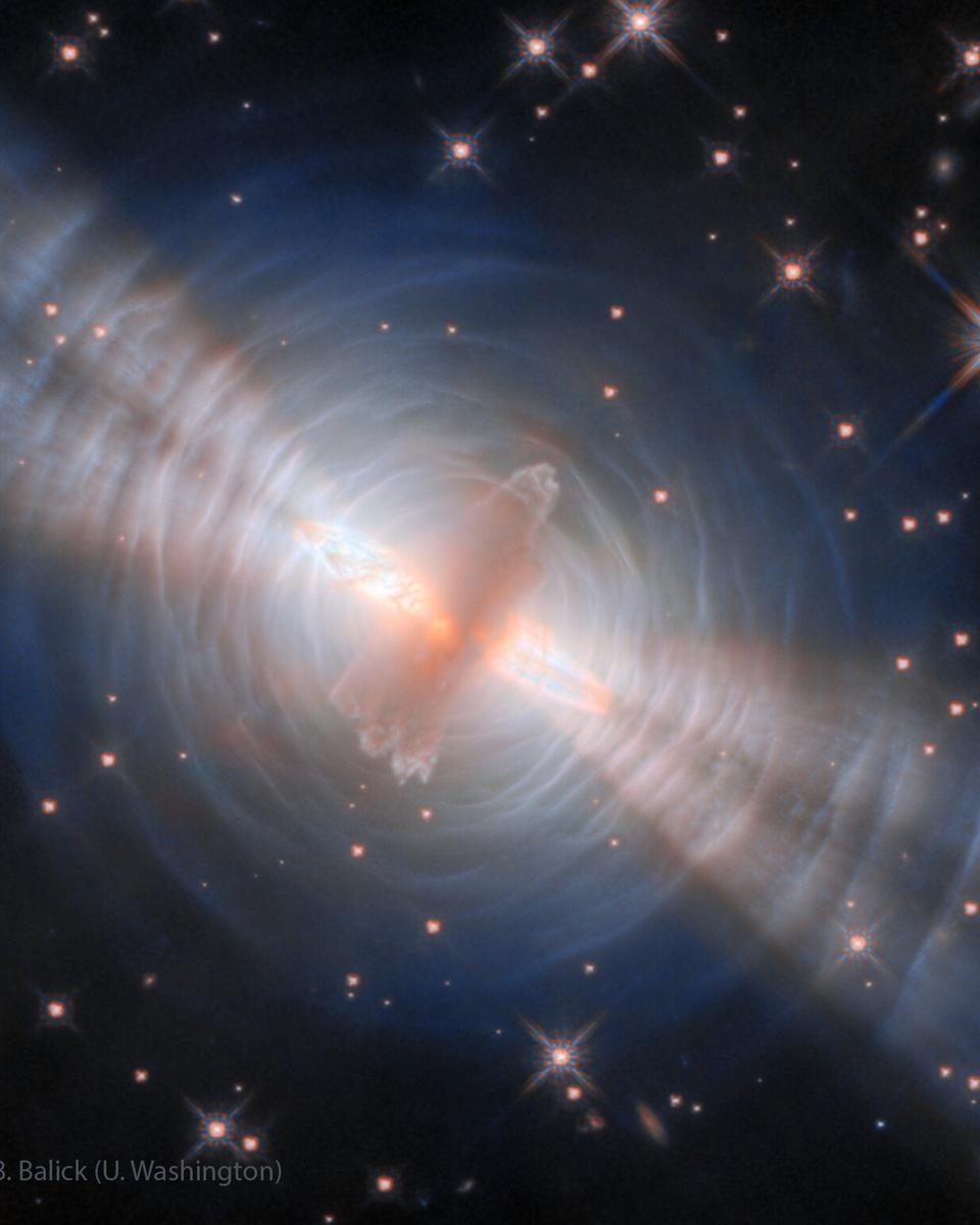 The Egg Nebula from the Hubble Telescope