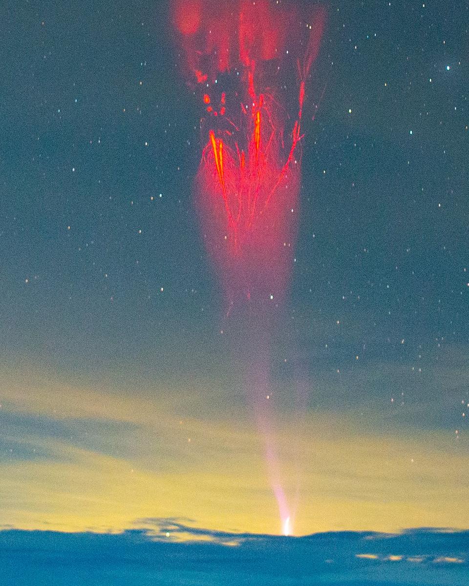 Gigantic Jet Over the Tatacoa Desert