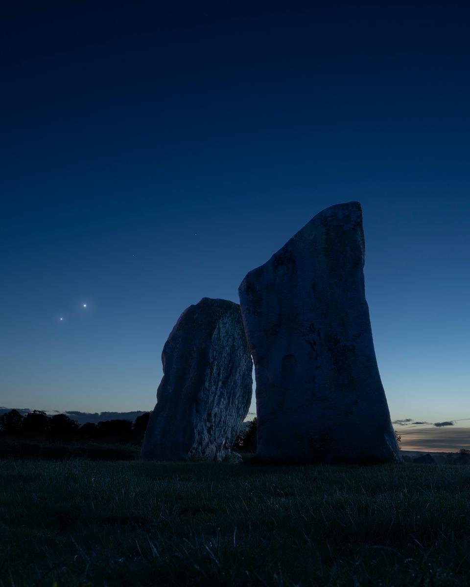 Venus and Jupiter: Conjunction from Avebury