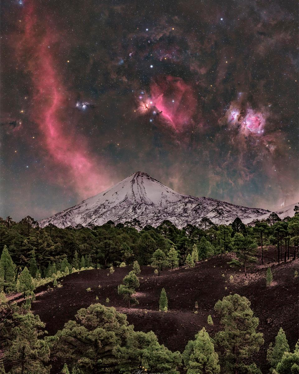 Orion over Mount Teide