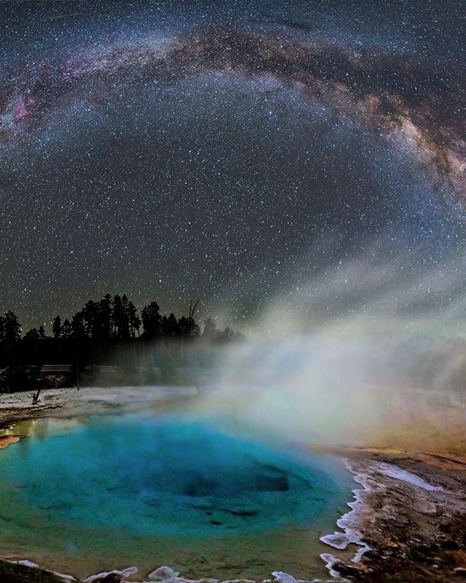 Milky Way over Yellowstone