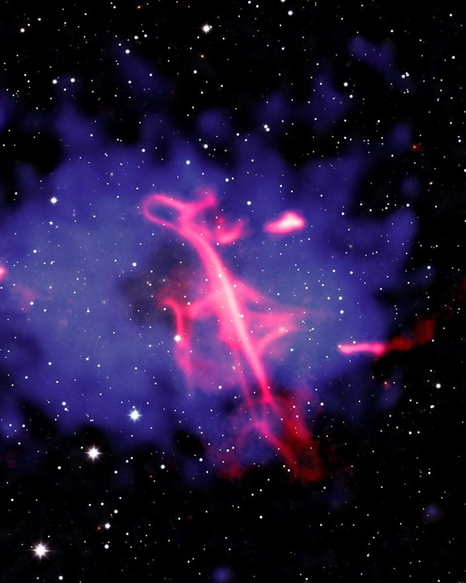 Treble Clef: Unusual X-ray Hot Radio Source