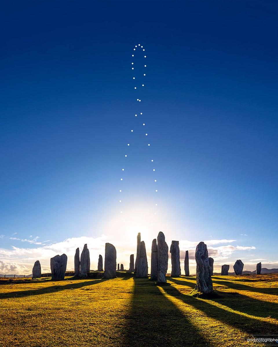 Analemma over the Callanish Stones